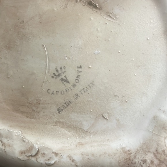 Vintage Capodimonte made in Italy porcelain Flower turtle mothers day gift - Picture 5 of 5